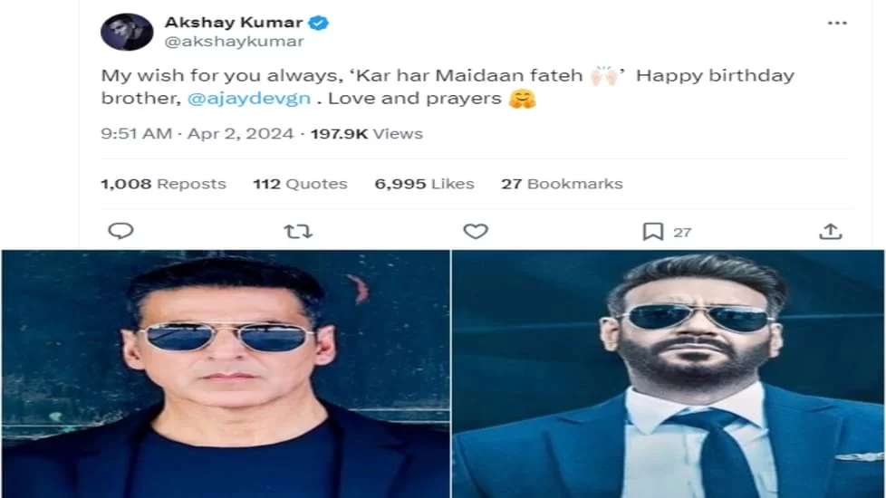Akshay tiwtted