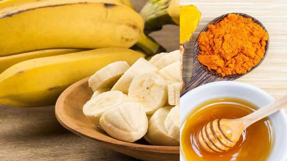Banana with Turmeric and Rose Water