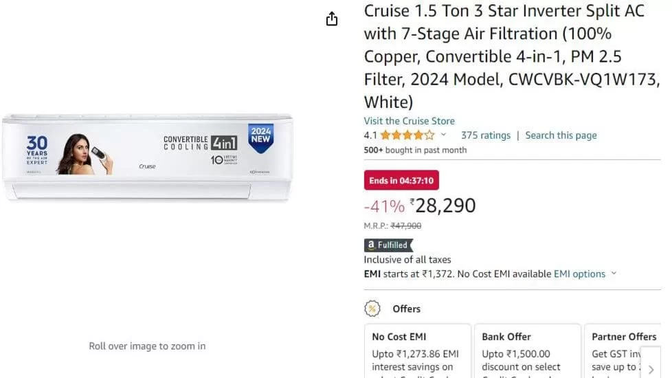 Cruise Split AC