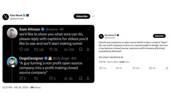 Elon Musk on Sora