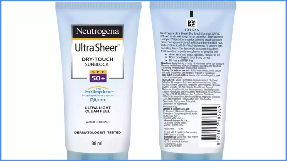 Neutrogena Sunscreen SPF 50
