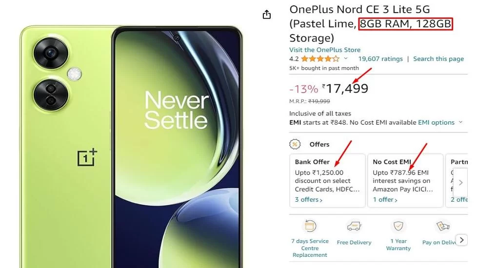 OnePlus Nord CE 3 Lite 5G 