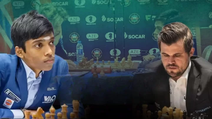 Rameshbabu Praggnanandhaa vs Carlsen 2023