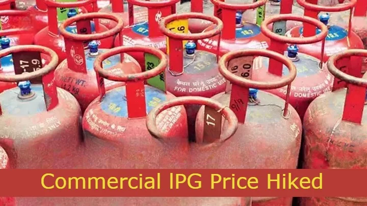 Commercial LPG Gas Cylinder Price Hiked