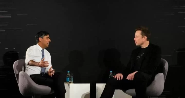 Elon Musk and Rishi Sunak 