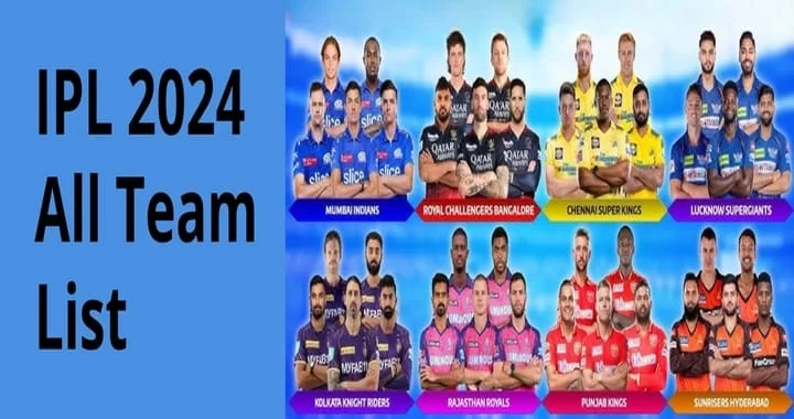 IPL 2024 All team List
