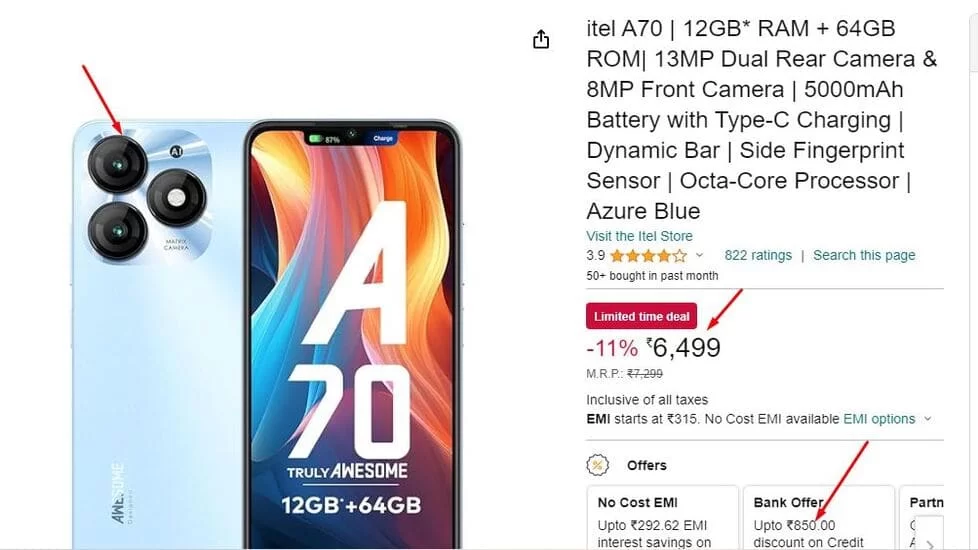 Itel A70