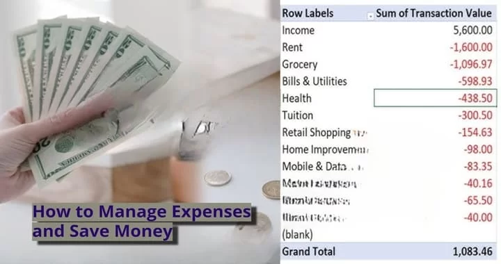 Manage Expenses and Save Money