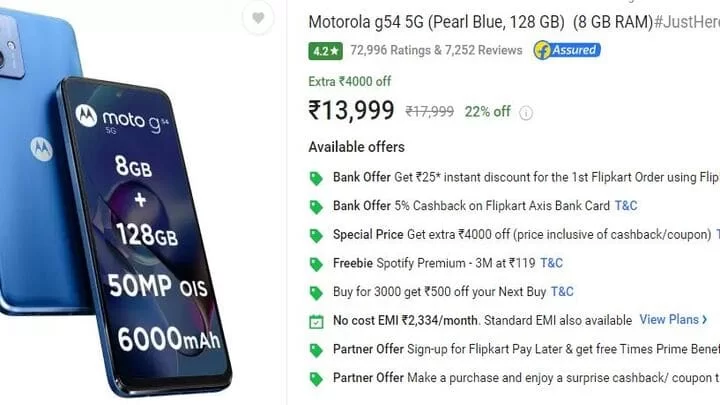 Motorola Moto G54 5G 