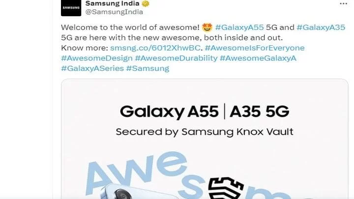 Samsung Galaxy A55, Galaxy A35 5G 