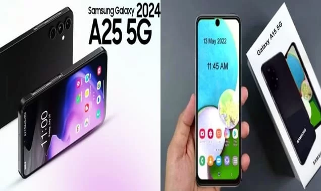 Samsung Galaxy a25 and a15