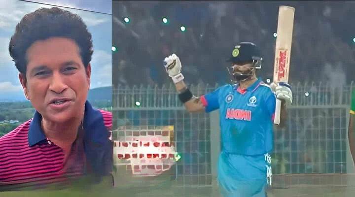Virat Kohli and Sachin Tendulkar