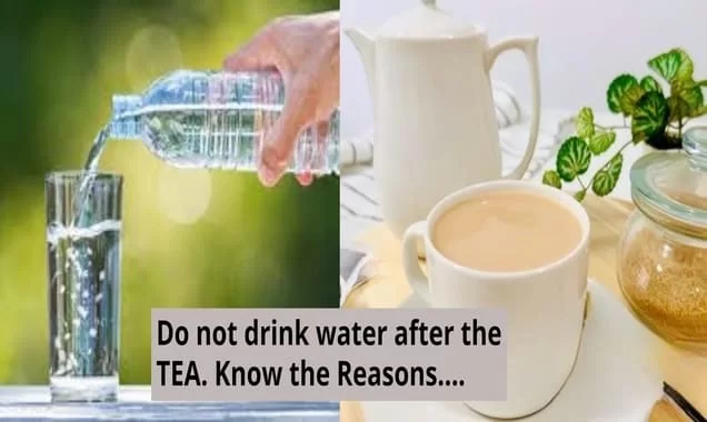 Drinking Water after tea